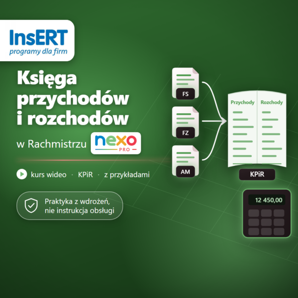 Kurs wideo Księga przychodów i rozchodów KPiR w Rachmistrzu nexo PRO