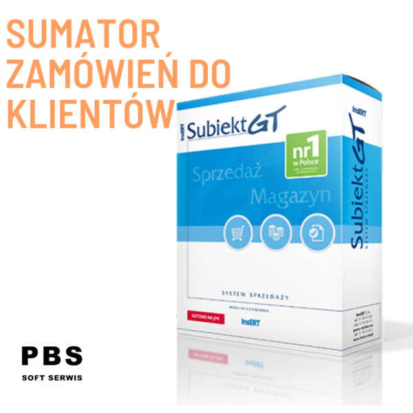 Subiekt GT - Sumator zamówień od klientów