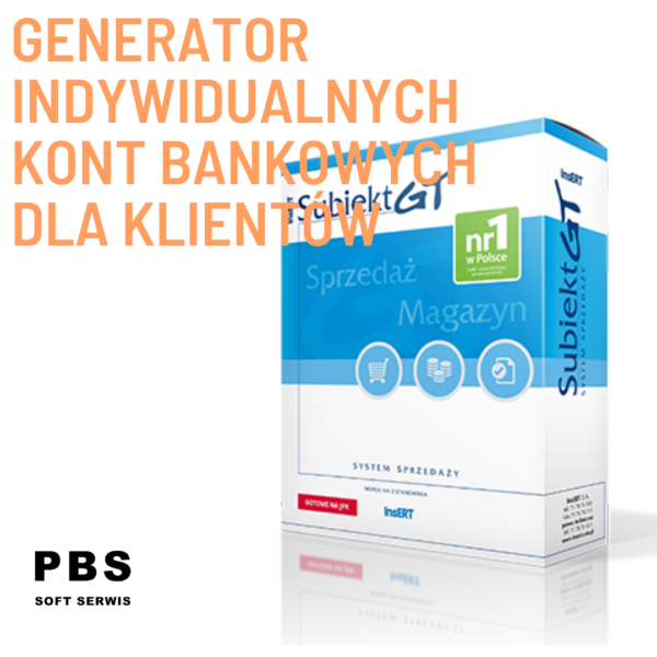Subiekt GT - generator indywidualnych kont bankowych dla klientów