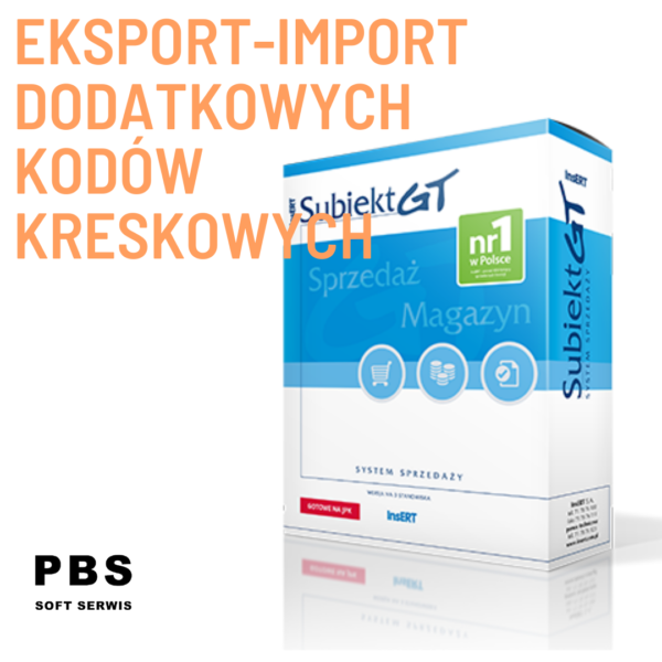 Eksport-import dodatkowych kodów kreskowych dla Subiekta GT