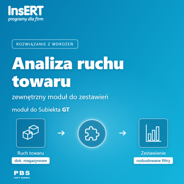 Analiza ruchu towaru - zewnętrzny moduł