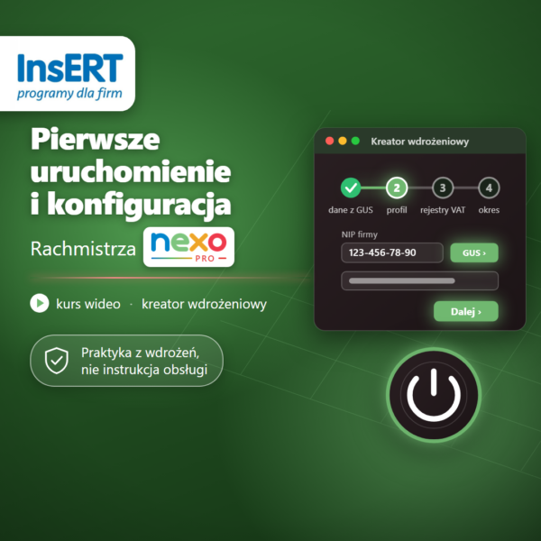 Kurs wideo Pierwsze uruchomienie i konfiguracja Rachmistrza nexo PRO