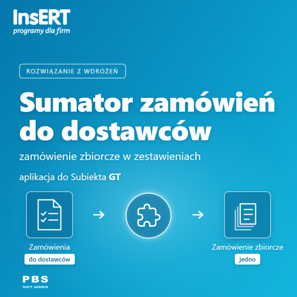 Subiekt GT - Sumator zamówień do dostawców