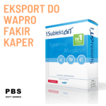 Eksport z Subiekt do programów księgowych Fakir i Kaper