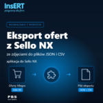 Eksport ofert wraz ze zdjęciami z katalogu Allegro za pomocą Sello NX do plików JSON i CSV
